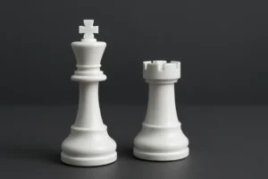 Chess king and rook