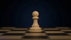 Chess pawn illustrating en passant in chess