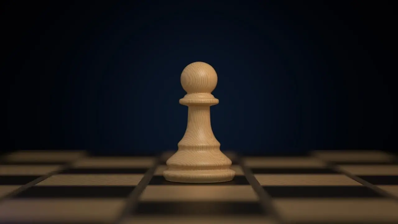 Chess pawn illustrating en passant in chess