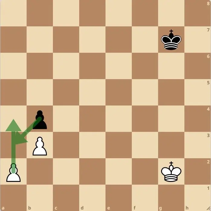 En passant on a chess board